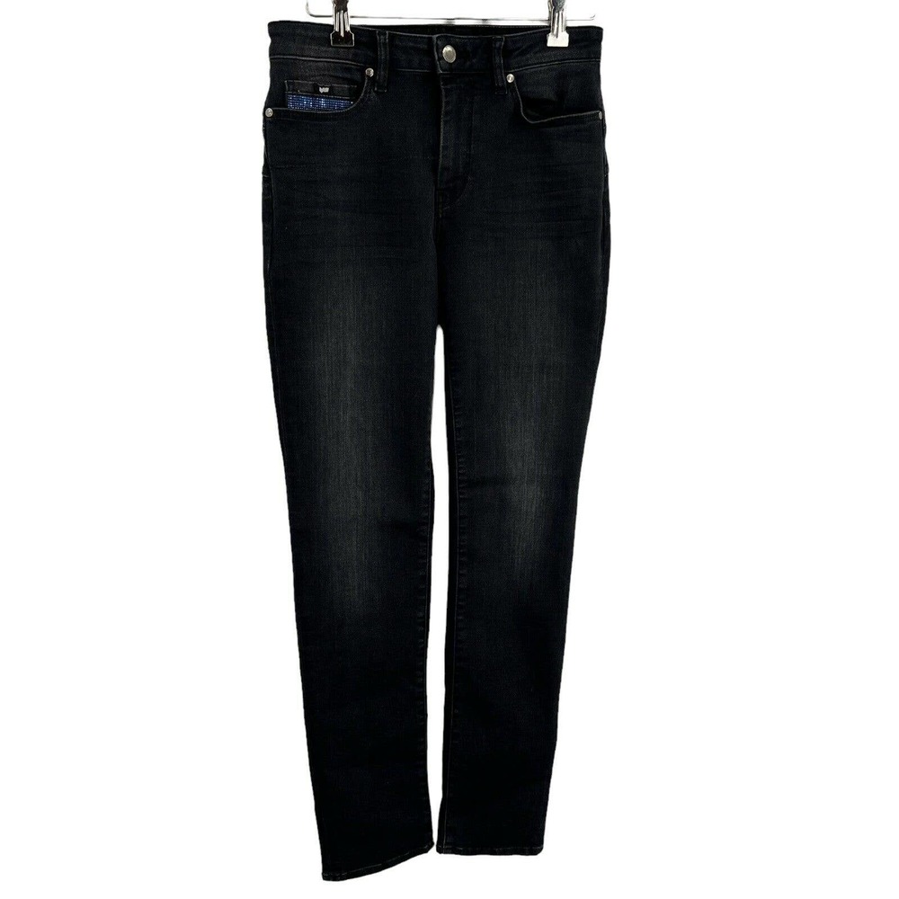 GAS Jeans Britty Up Z Bling Black Denim Size‎ 27 New